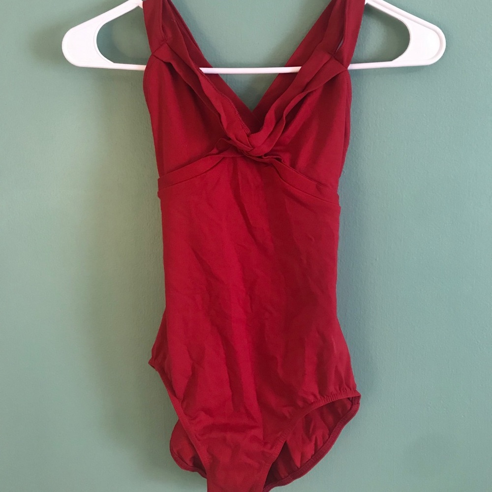Red Mirella Leotard